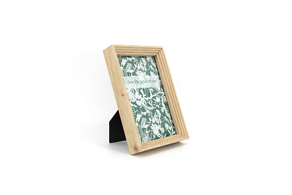 Фоторамка декоративная из МДФ с имитацией текстуры дерева, цвет дуб, со стеклом, 10x15 см