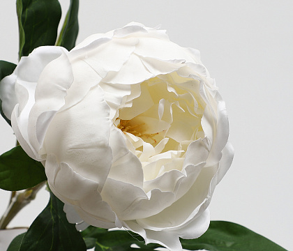Цветок искусственный декоративный "Пион", H58*D11 см., белый