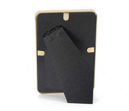 Фоторамка декоративная с металлическим багетом, цвет золото, со стеклом, 10x15 см