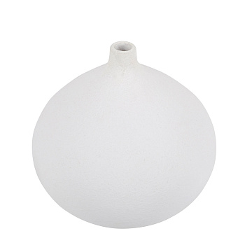 Ваза керамическая, цвет белый, 15,5*15 см