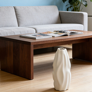 Ваза керамическая, цвет белый, 11*25 см