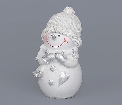 Декоративное новогоднее изделие Снеговик , 8 см