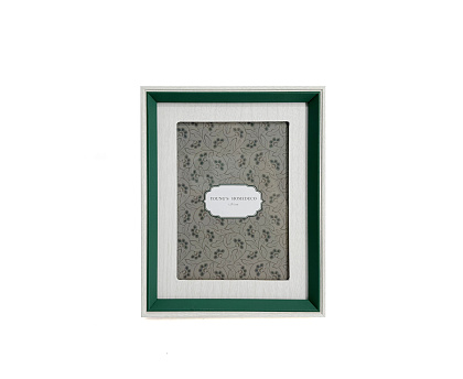 Фоторамка декоративная из МДФ, серия "Классик", цвет зеленый, со стеклом, 13x18 см