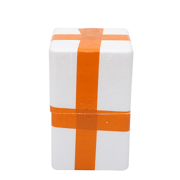 Ваза керамическая, цвет белый, 11,5*20 см