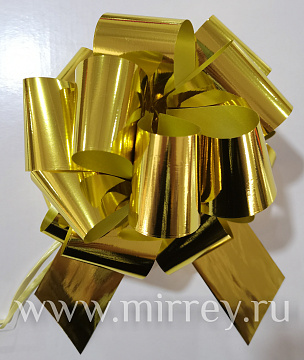 Бант-шар Металлик 50 мм , диаметр 19 см, золотой