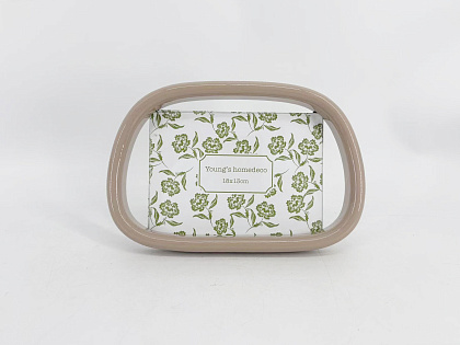 Фоторамка декоративная из МДФ серия "Рондо", цвет светло-коричневый, со стеклом, 18x13 см