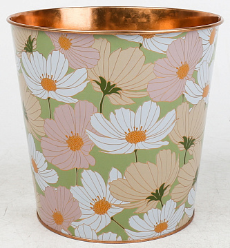 Декоративное кашпо "Цветочный мир" 17,5XH16,7CM/B13,3, металл