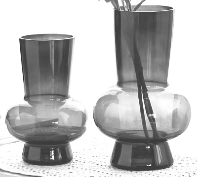 Ваза стеклянная D12 * H18, 1 шт., прозрачный