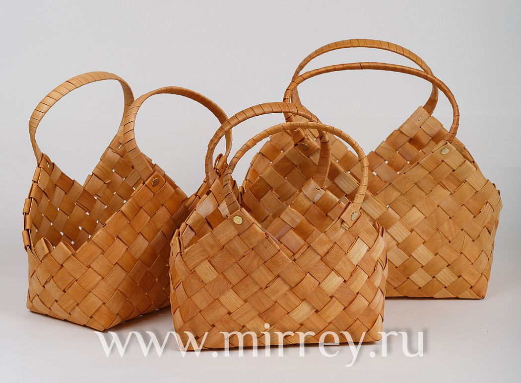 Н-р корзин плет.(секвойя), 34х24х13х15х23/31, 31х18х11х13/19/27, 24х17х14х11/17,5/25 см, 3шт, натур.