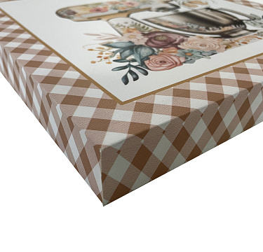 Постер "Бон аппетит" коричневый, без рамы, 30*30*3,8