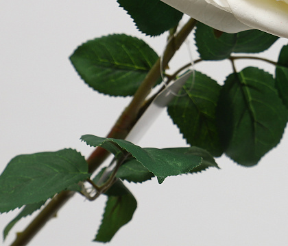 Цветок искусственный декоративный "Роза Остина", H65*D14 см., белый