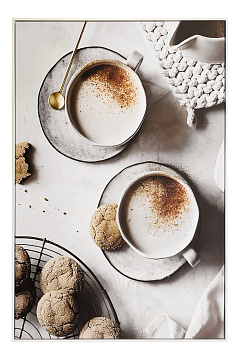 Картина "Кофе-брейк", рама пластиковая, 80x120