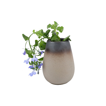 Ваза керамическая, цвет капучино, 6*9,5 см