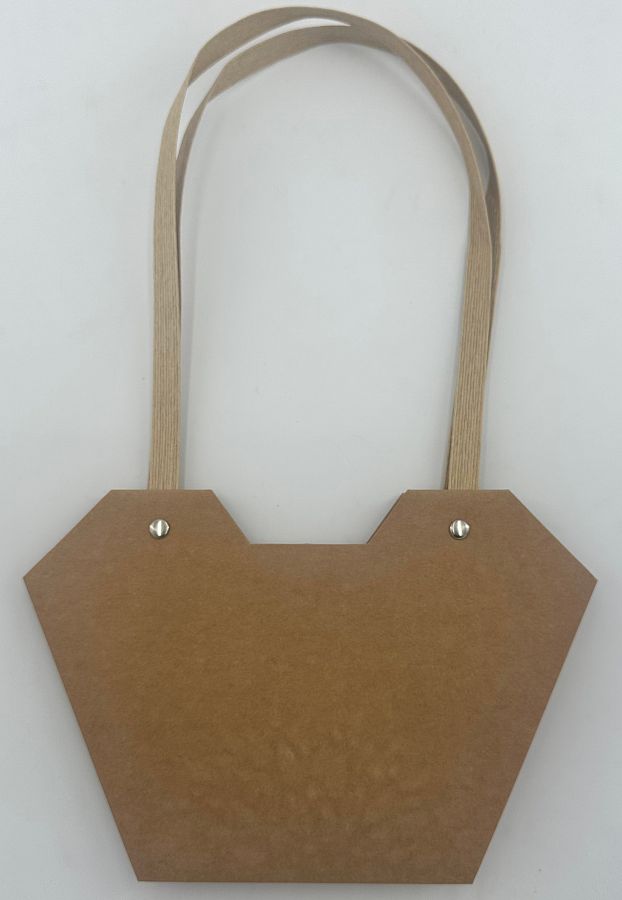 Сумочка подарочная с тиснением, 23*15*9 см, 10 шт./упак., крафт