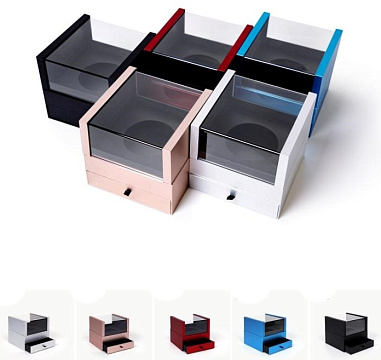 Коробка для цветов и подарков "Удачный выбор" 17,5*17,5*16 см, 1 шт., красный