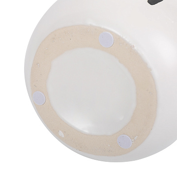 Ваза керамическая, цвет бело-черный, 12,5*17,5 см