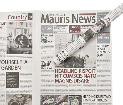 Упаковочная бумага Газета 50 см* 70 см, 10 листов/упак., 80 г/м², белый