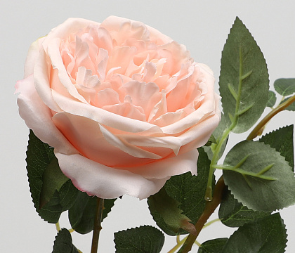 Цветок искусственный декоративный "Роза", 72 см., тканевый, розовый