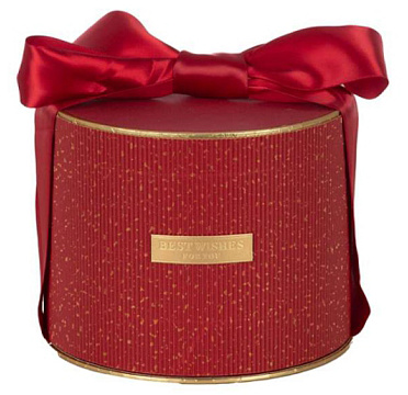 Коробка подарочная "Коллекция роскоши" D15,8*H12,6, 1 шт., красный