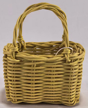 Корзина плетеная (ротанг), 9,5x7,5x6/11 B:8x6 см, 1 шт., натуральный