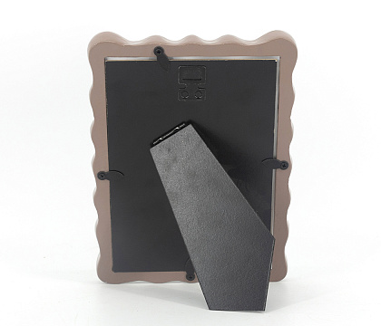 Фоторамка декоративная из эпоксидной смолы, серия "Арко", цвет коричневый, со стеклом, 13x18 см