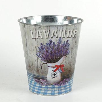 Декоративное кашпо "Букет лаванды" D23XH26CM/B16, металл