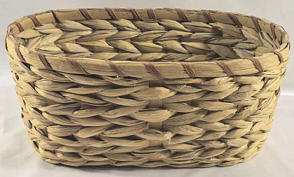 Корзина плетеная (рогоз),36x19,5x14 см, 1 шт., натуральный