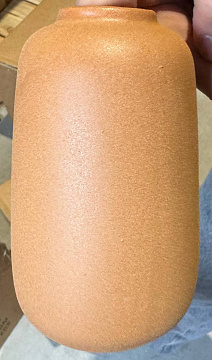 Ваза керамическая, цвет синий, 9,5*9,5*15,5 см.