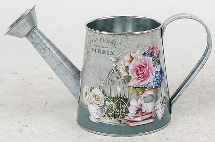 Декоративное кашпо-лейка "Нежность" 22XBD10XH10.5/12CM,металл