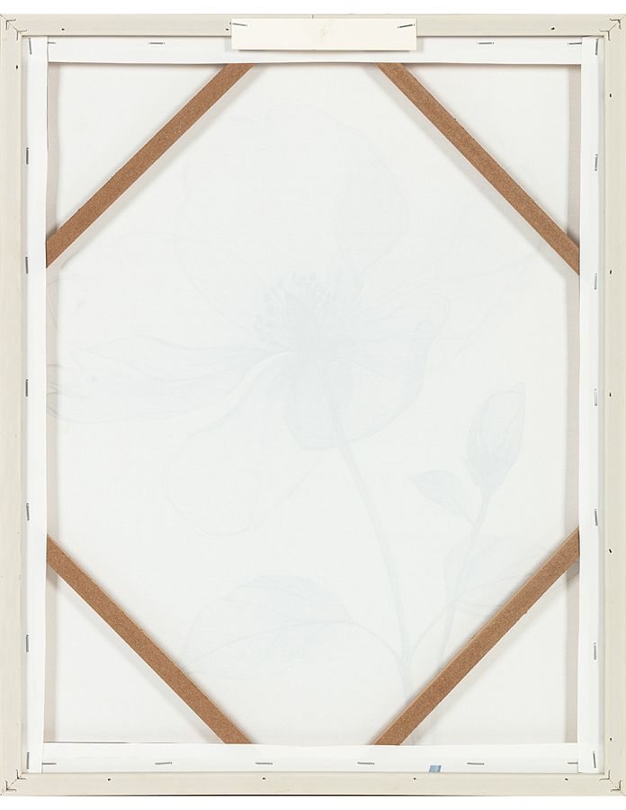 Картина "Нежность лепестков I" с тиснением, рама пластиковая, 50x40x2,3