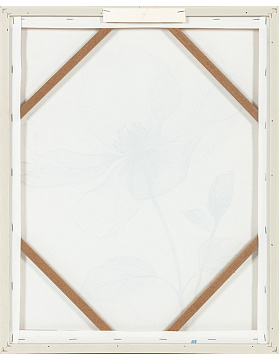 Картина "Нежность лепестков I" с тиснением, рама пластиковая, 50x40x2,3