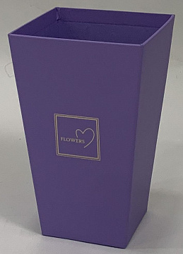  Коробка под цветы 9x6x14,5 см. 1 шт., фиолетовый