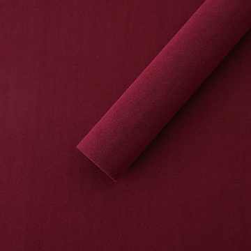 Водостойкий упаковочный материал "Бархат", 53 см*6 ярдов, 75 г/м², винный