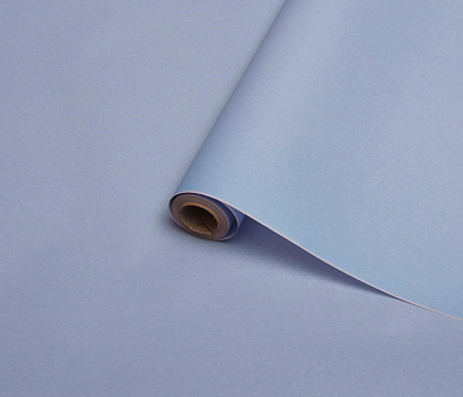 Упаковочный материал флористическая пленка "Органик", 70 мкр, 58 см х 10 м,небесно-голубой