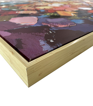 Картина "Карнавал", 80% ручная работа, рама пластиковая, 100*100*3,5