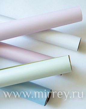 Упак. материал флористическая пленка с золотом, 70 мкр, 58 см х 10 м, розовый