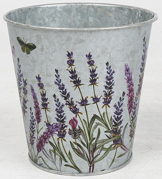 Декоративное кашпо "Лавандовое поле" D11XH11CM/B8,3, металл