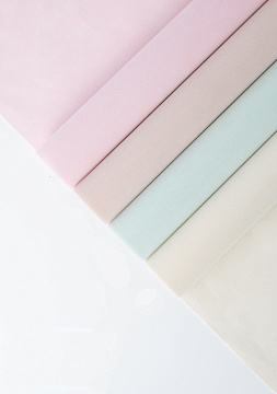 Водостойкий упаковочный материал "Бархат", 53 см*6 ярдов, 75 г/м², винный