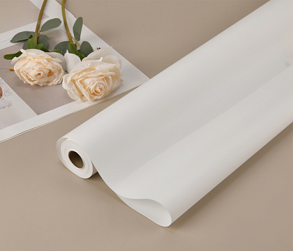 Упак. материал флористическая пленка "Самая нужная", 55 мкр, 57 см х 30 м, белый