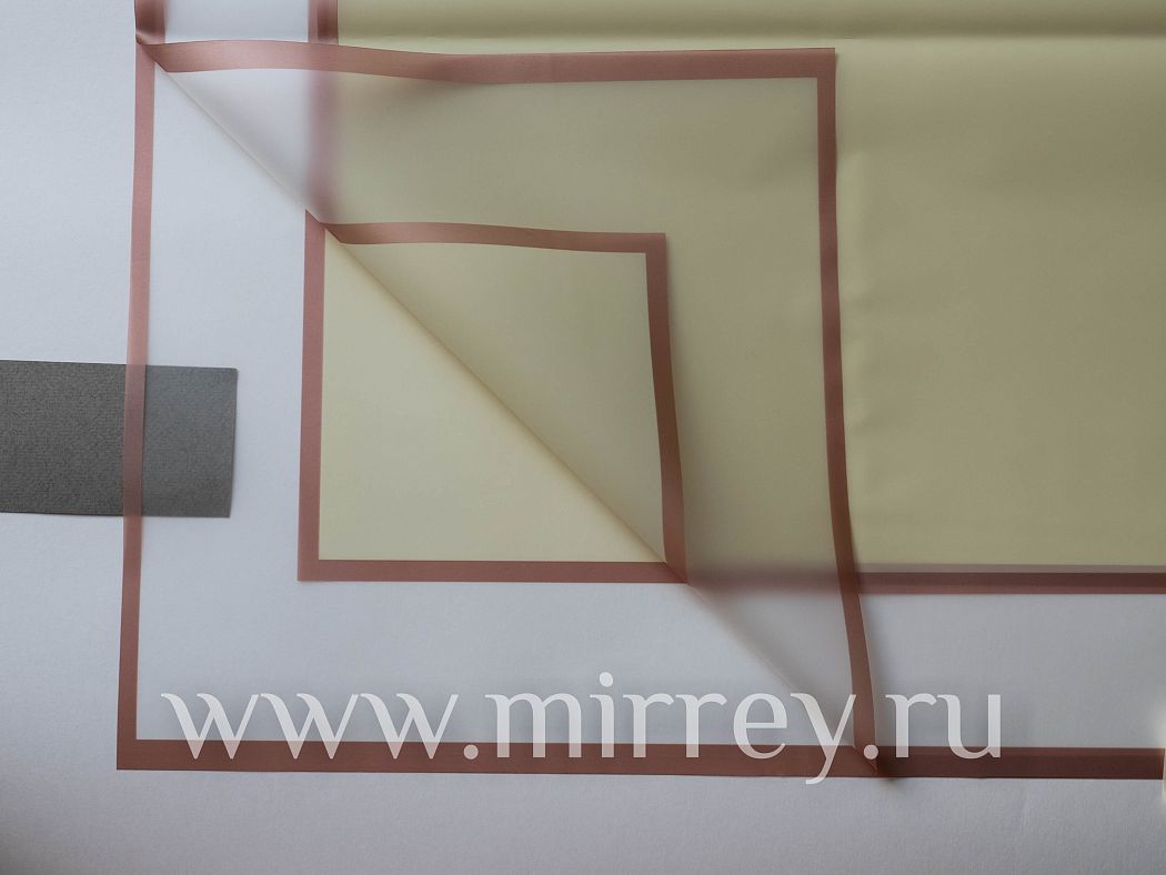Упак. материал флористическая пленка "Золотое облако " салат. 50 мкр, 58 см х 58 см. 20 лист/упак