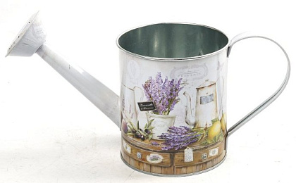 Декоративное кашпо "Вкус лаванды" 30XD11,5XH13/15CM, водостойкий, металл