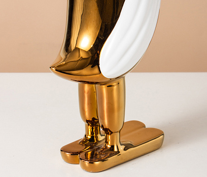 Статуэтка декоративная серия "Рэди", керамика, цвет золото, 14,5*17*34 см