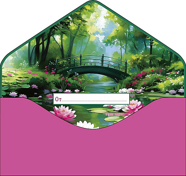 Открытка-конверт "В День Рождения!", размер: 9,3х19 см, в упак. 1 шт.