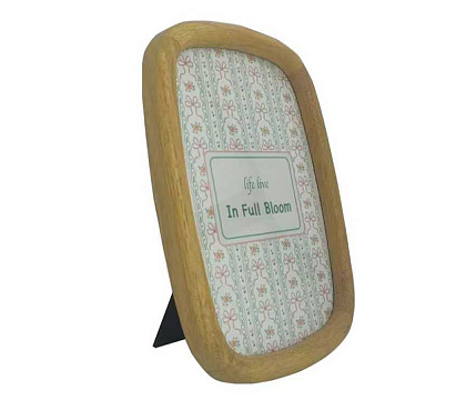 Фоторамка декоративная из дерева, со стеклом, 15x20 см