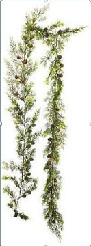 Гирлянда декоративная с шишками 180 см, 1 шт.