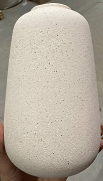 Ваза керамическая, цвет темно-серый, 9,5*9,5*15,5 см.