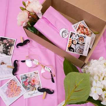 Бумага тишью 50*66см Розовая-вишня 20 10 листов