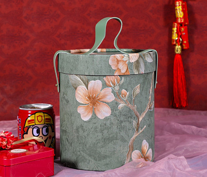 Коробка подарочная 16,4*16,4*18,2,  зеленый