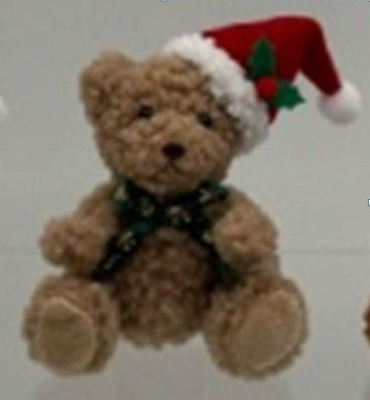 Новогоднее декоративное изделие "Мишка", 11 см, светло-коричневый