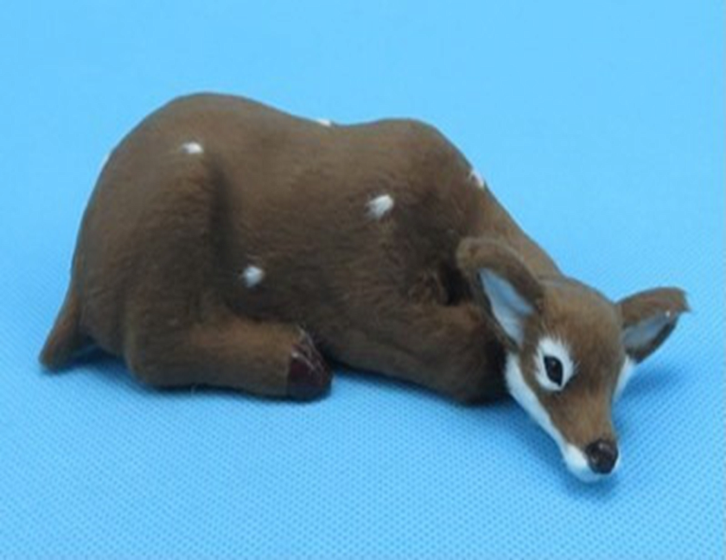 Декоративная новогодняя Фигурка Олень, 15,5x6x5 см., коричневый
